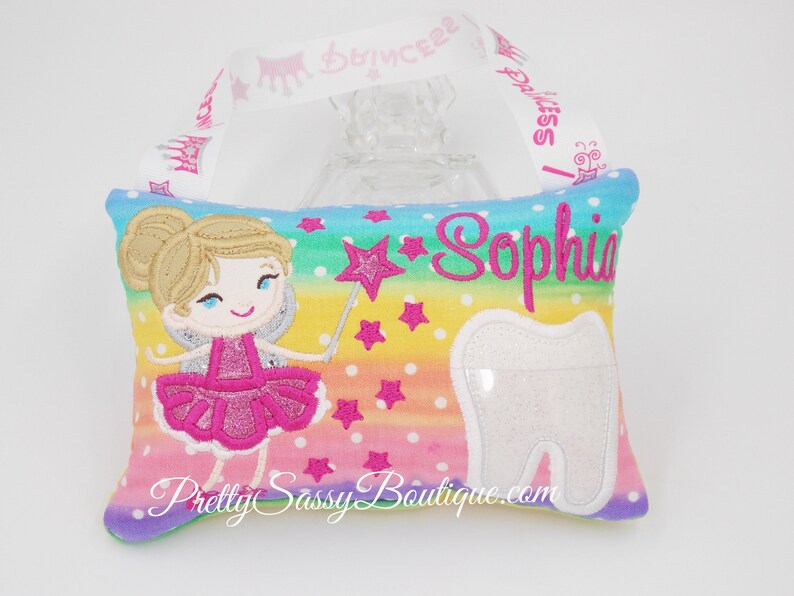 Pink Tooth Fairy Pillow Girl Tooth Fairy Pillow Tooth Fairy Etsy