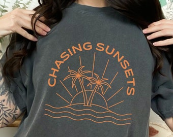 Coconut Girl Oversized Crewneck Comfort Colors Beachy Tee T-shirt Tumblr Y2K Aesthetic Trendy Sunset VSCO Sunkissed Shirt Preppy Salty Gift