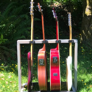 Upright Wooden Guitar Rack - Guitar Case - Instrument Holder - Home Decor