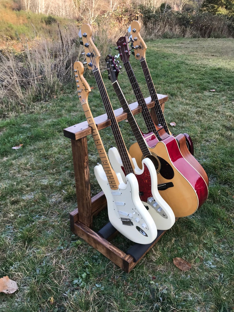 Leaning Wooden Guitar Rack Guitar Case Instrument Holder | Etsy