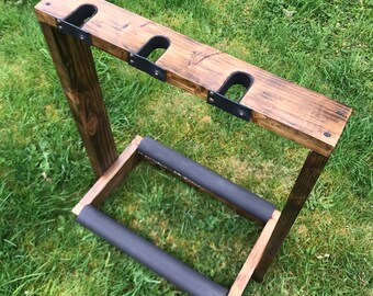 Soporte vertical de madera para guitarra - Estuche para guitarra - Soporte para instrumentos - Decoración del hogar