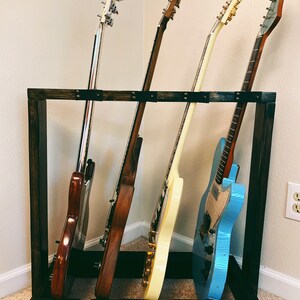 Vertical Wooden Guitar Rack - Guitar Case - Instrument Holder - Home Decor