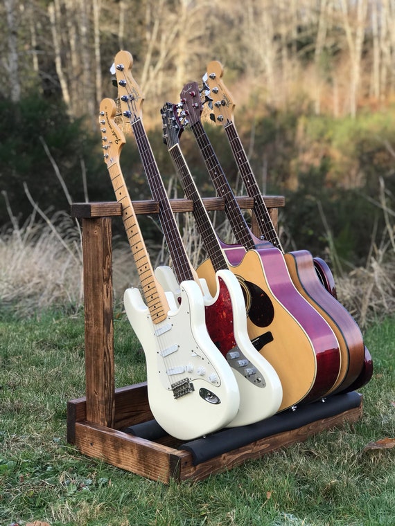 Wooden Guitar Rack / Guitar Stand / Holder 