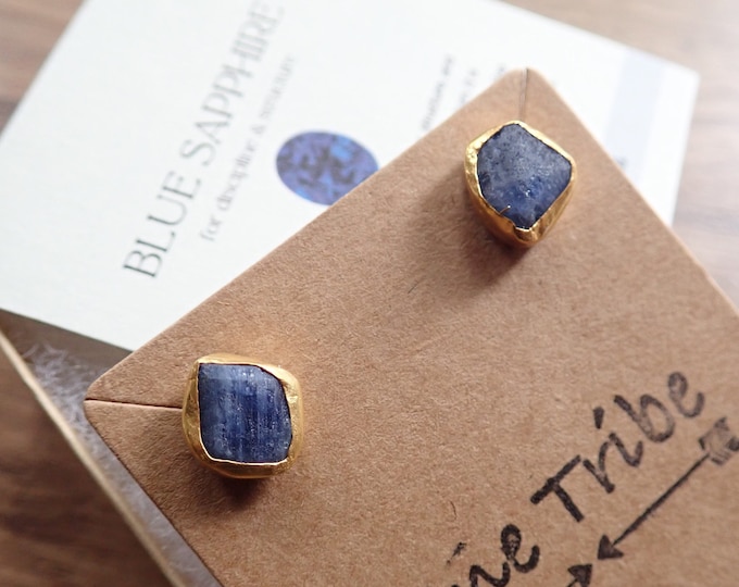 Raw Birthstone Studs