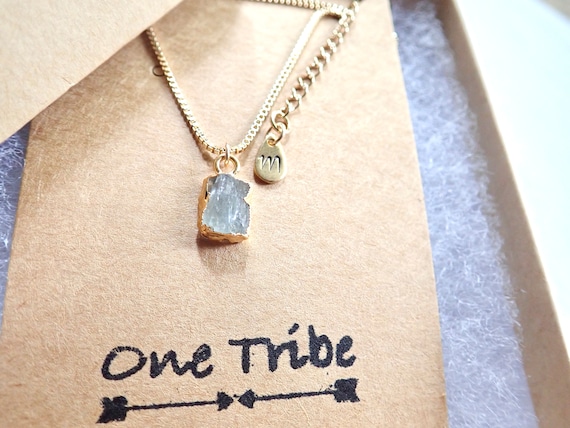 Custom Natural Gemstone Pendant Necklace – Choose Your Stone & 18K Gold Plated Chain