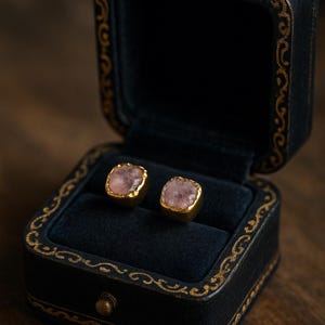 Tiny Raw Ruby Stud Earrings, Dainty Ruby Earrings, Ruby Jewelry, Raw Birthstone Earrings, Small Gemstone Earrings, July Birthstone