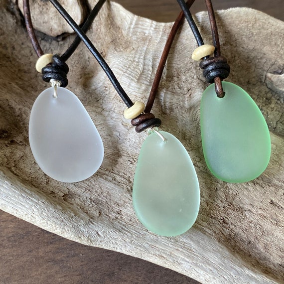 Sea Glass Necklace Beach Glass Necklace 