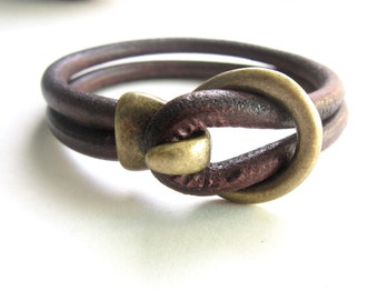 Bracciale in pelle da uomo, Bracciale in pelle da uomo, Braccialetti da uomo, Bracciale in pelle da uomo, Gioielli in pelle da uomo, Regalo per marito, Regalo per fidanzato