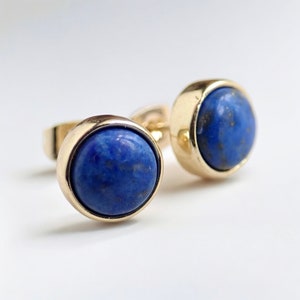 Lapis Lazuli Earrings, Lapis Lazuli Studs, Lapis Lazuli Stud Earrings,Lapis Stud Earrings, Lapis Stud Earrings, Raw Stone Stud Earrings
