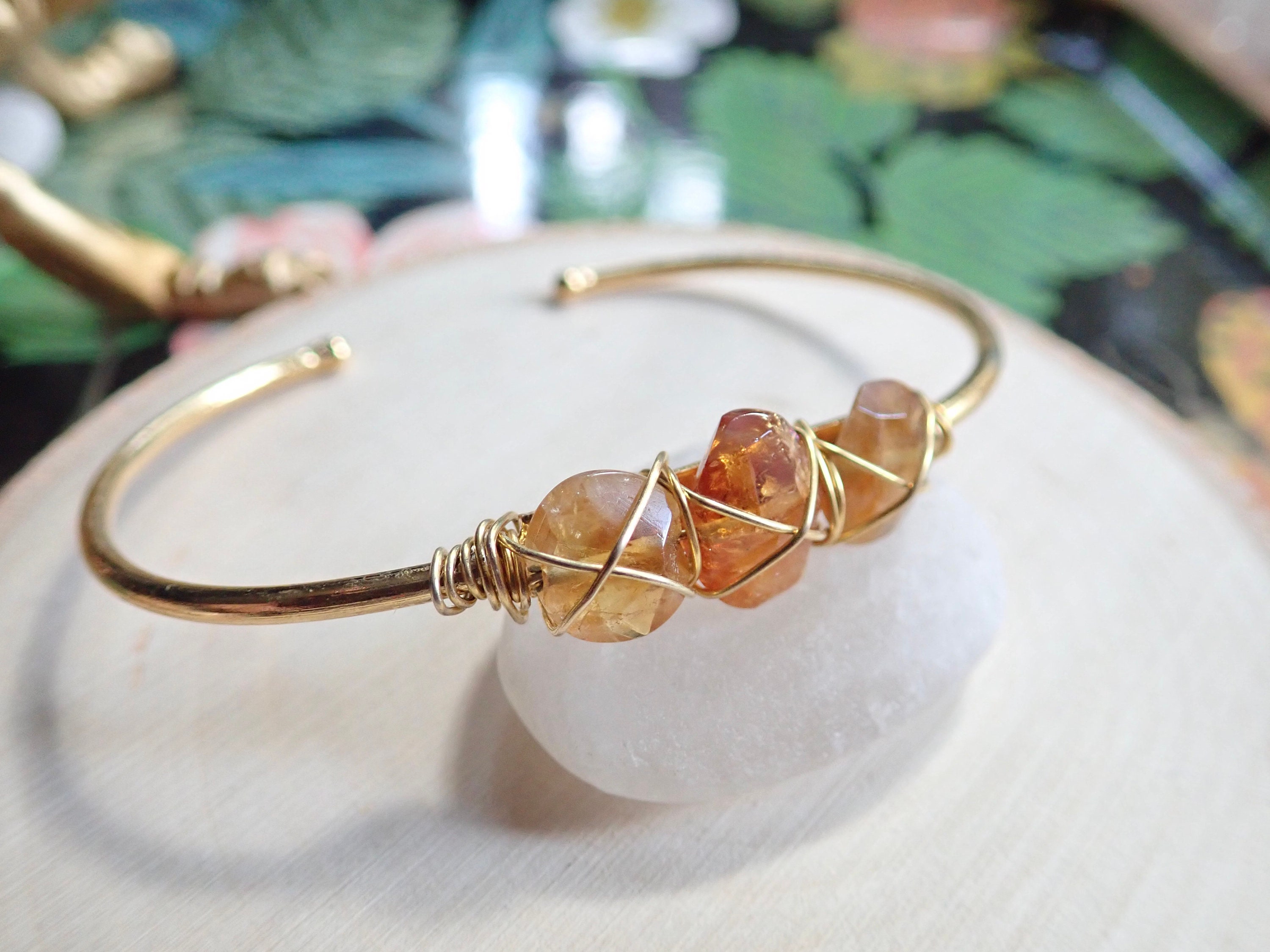 Raw citrine deals bracelet