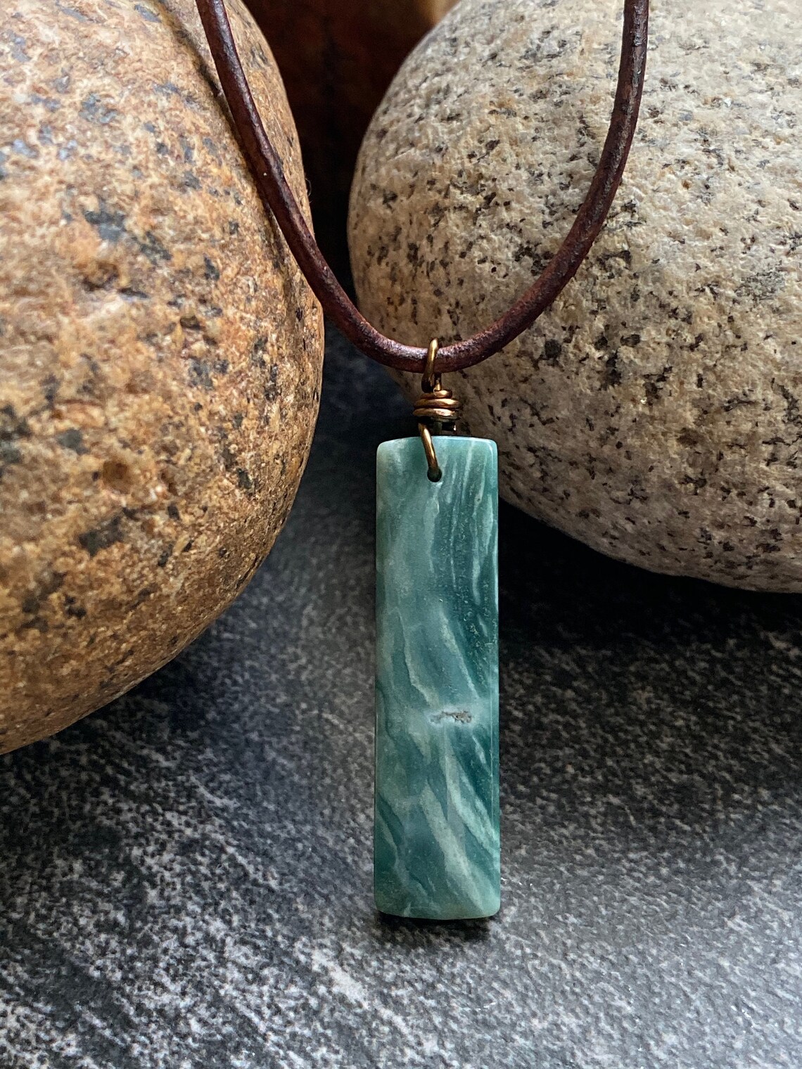 Mens Jade Necklace Jade Necklace Good Luck Gift for Men Etsy