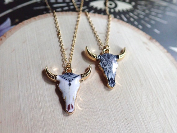 Buy 3D Bull Head Cow Skull Necklace on 24 Inch Native American Animal  Pendant Steampunk UK Online in India - Etsy