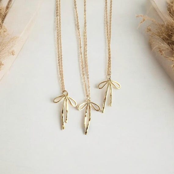 Collana Fiocco dorato di Tità Bijoux | Ordina online su