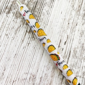 Taco glitter pen/ I heart tacos pen/ planner accessories