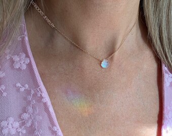 Dream Moonstone Necklace, June Birthstone, Christmas Gift, Bridal, Birthstone Necklace, Rainbow Moonstone Necklace