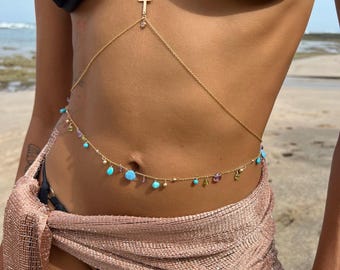 日本未入荷 TatiRocks Turquoise ターコイズハンドチェーン/3色 日本未入荷 TatiRocks Turquoise ターコイズハンドチェーン/3色
