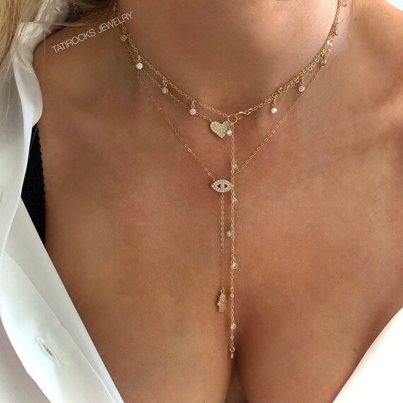 Diamond clearance shaker necklace