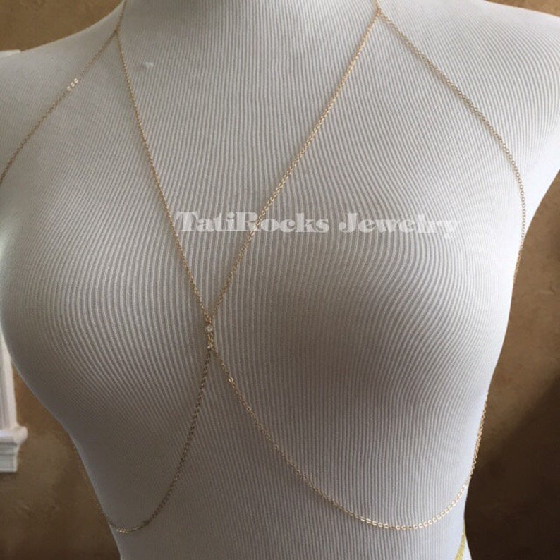 Scandalous Diamond Chain Bra Chain Bra Diamond Chain Etsy