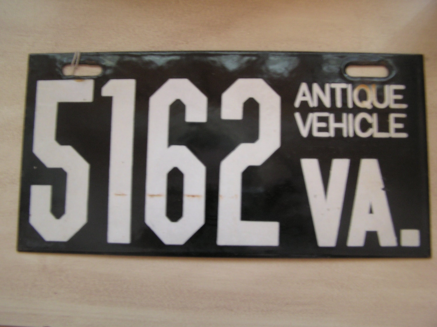 Porcelain Va Antique Vehicle License Plate Etsy
