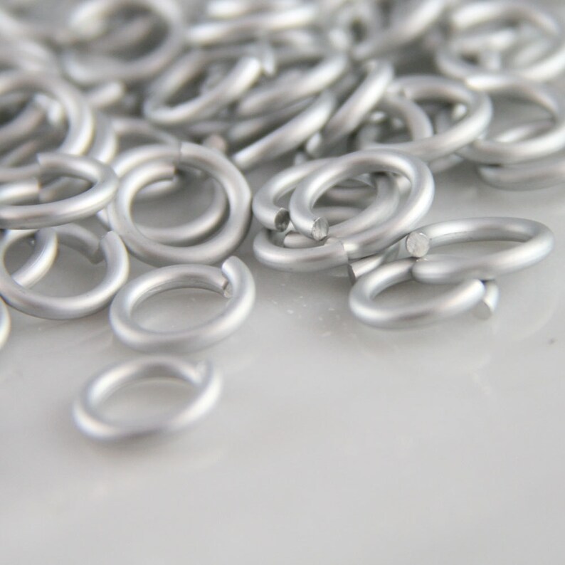 16 ga 1/4 150 White Anodized Aluminum Chainmail Jump Rings Etsy