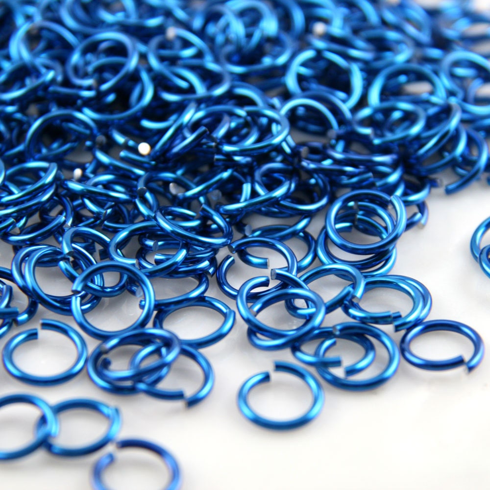 25 - 12 gauge Anodized Aluminum Handmade Jump Rings - You Pick the Color -  Super Dead Soft