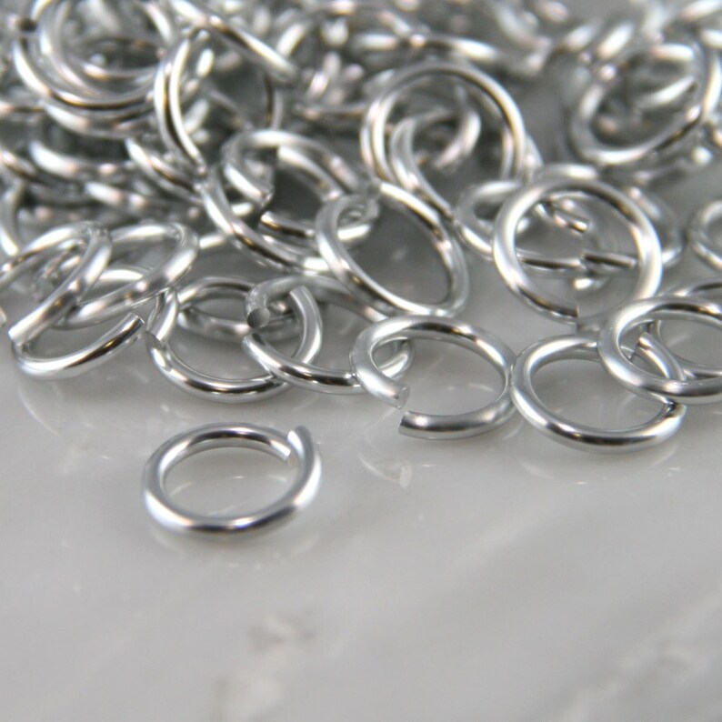 16 Ga 5/16 Silver Anodized Aluminum Chainmail Jump Rings 125 Etsy