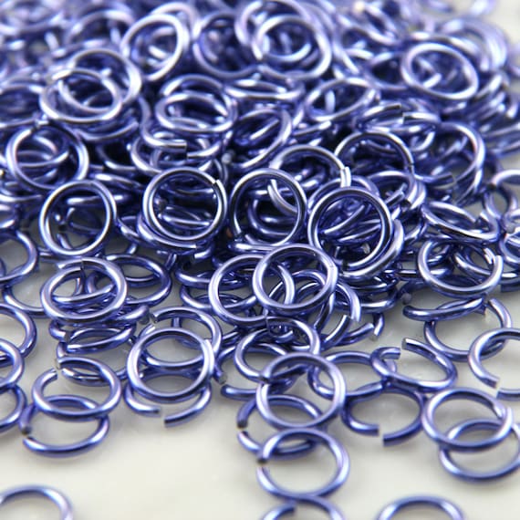 16 Ga 5 16 Lavender Anodized Aluminum Chainmail Jump Rings 125