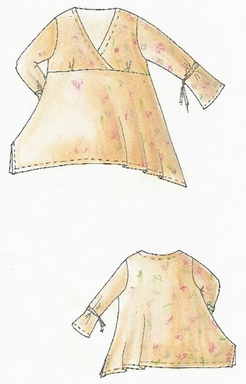 Schnittmuster Lagenlook Tunika Versaille II L 48//50