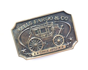 wells fargo belt buckle 1852