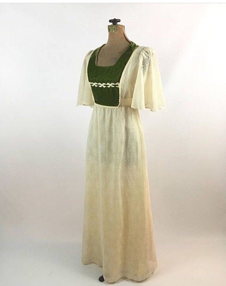70s style maxi dress
