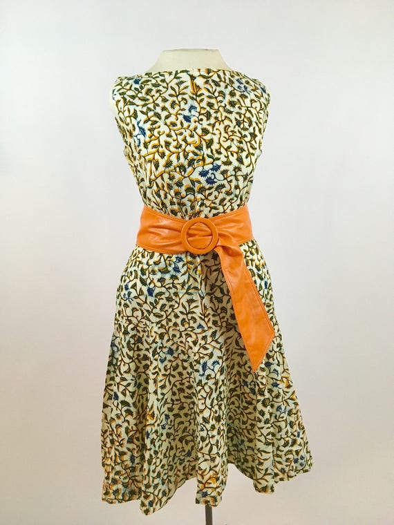 1950s Batik Dress - Bobbie Brooks - Vintage Hand B
