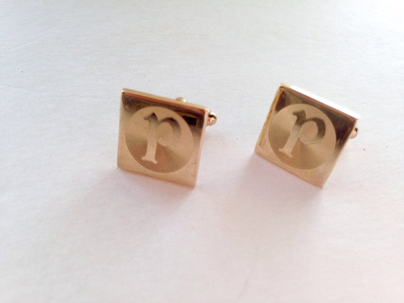 Men/'s New Fashion Silver Cufflinks with Rhinestones Monogram Initial /"I/"