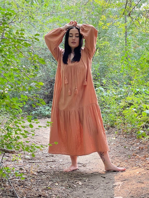 Solstice Dress Cotton Gauze Maxi Dress