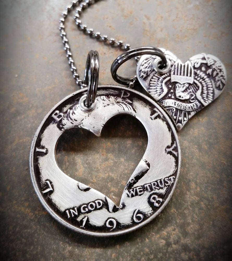 希少 黒入荷！ Dollar Half Necklace Etsy - アクセサリー
