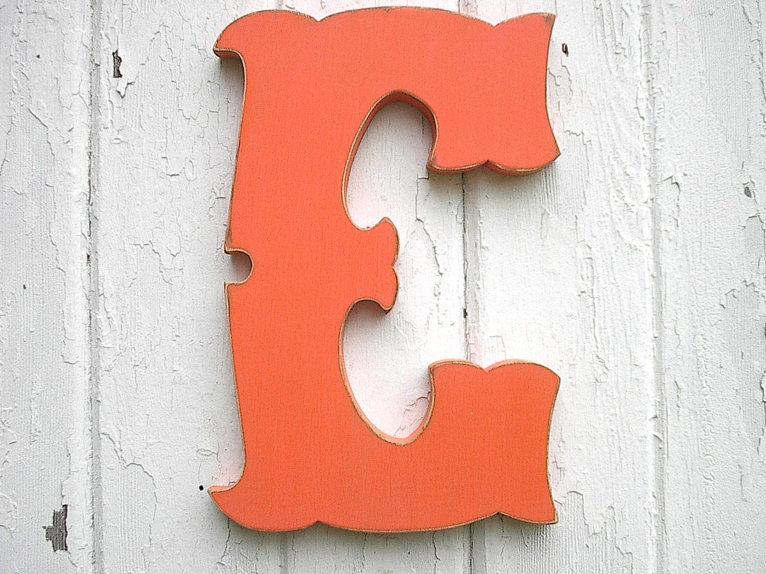 Wooden Letters Decorative letter E 18 inch Kids wall art Etsy