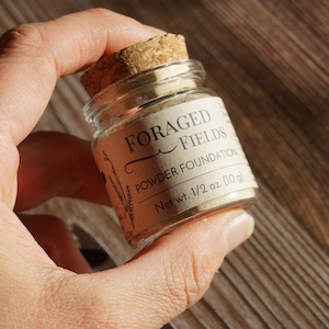 Natural Handmade Clay Face Powder Makeup, SHEER to Glow Coverage, Finishing Foundation, Vegan, Zero Waste, Plastic Free, Low Tox, Local