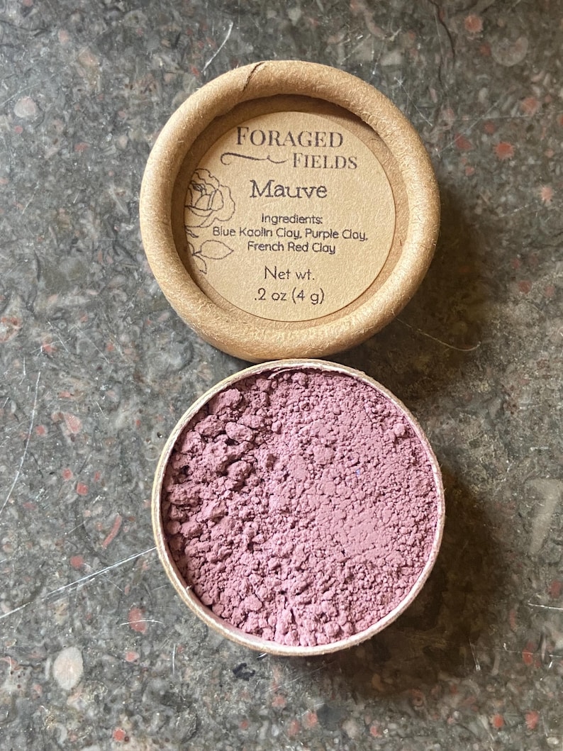 Natural Clay Eyeshadow Powder: Vegan, Zero Waste, Plant and Clay Based, Homemade, Simple, Ancient Makeup, NO MICA or FAKE ingredients image 9
