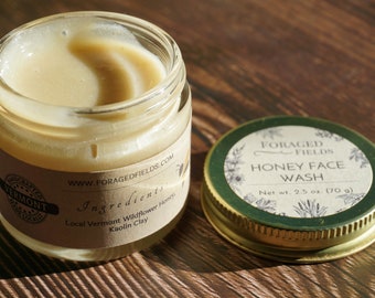 Raw Honey Face Wash Mask: Vermont Wildflower Honey & Kaolin Clay