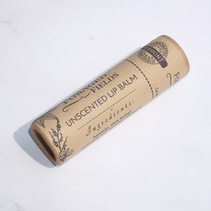Plastic Free Lip Balm - Biodegradable, Natural, Botanical, Gloss, Lipstick, Makeup, Cosmetics, Large, Vermont