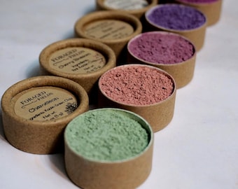 Natural Clay Eyeshadow Powder: Vegan, Zero Waste, Plant and Clay Based, Homemade, Simple, Ancient Makeup, NO MICA or FAKE ingredients
