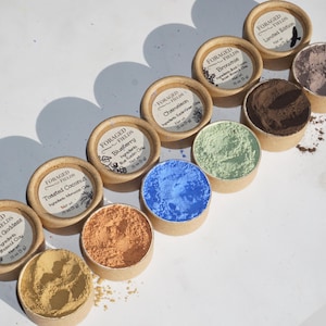 Natural Clay Eyeshadow Powder: Vegan, Zero Waste, Plant and Clay Based, Homemade, Simple, Ancient Makeup, NO MICA or FAKE ingredients image 10