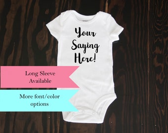 Personalized Baby Girl BUTTERFLY Monogram Name CREEPER One Piece Romper T Shirt
