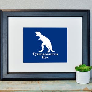 Dinosaurier Dekor Digitaldrucke Printable T-Rex prähistorischen Silhouette Tyrannosaurus