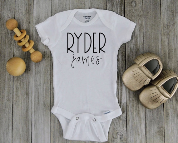 Monogrammed onesies hotsell for baby boy