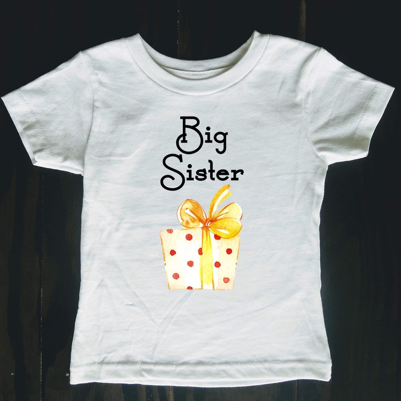 christmas big sister announcement shirt
