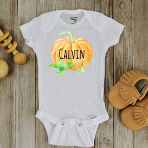 Custom baby Onesie, Pumpkin Onesie, Fall Onesie, Pumpkin t shirt, baby&#39;s first Fall