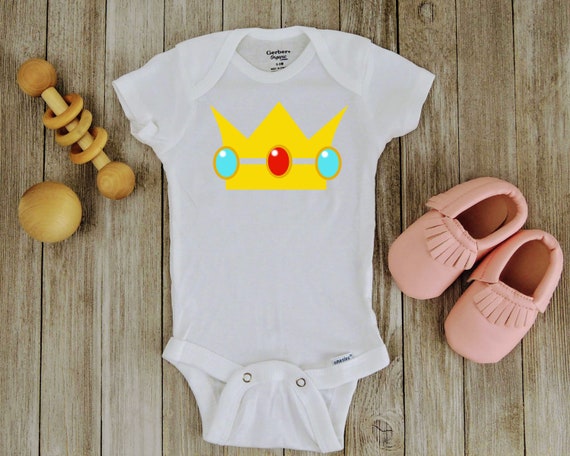 Princess peach baby onesie Clearance