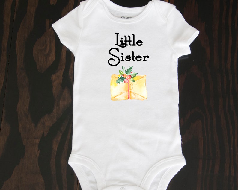 christmas big sister announcement shirt