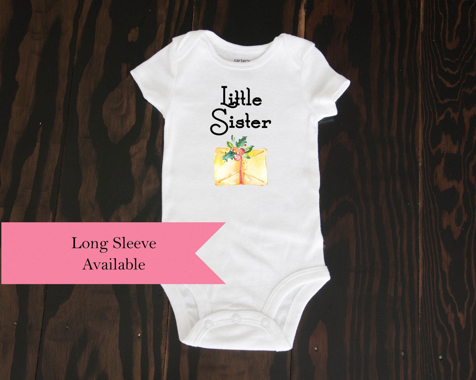 christmas big sister announcement shirt