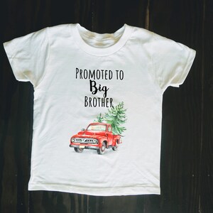 Big Brother Announcement Shirt, Christmas Baby Announcement, Christmas Promoted to Big Brother